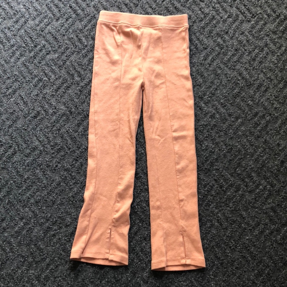Little Lass Girls Peach Leggings Casual Bottoms